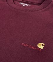 Carhartt WIP American Script Organic Camiseta (malbec)