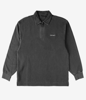 Carhartt WIP Piquè Script Felpa (black white garment dyed)
