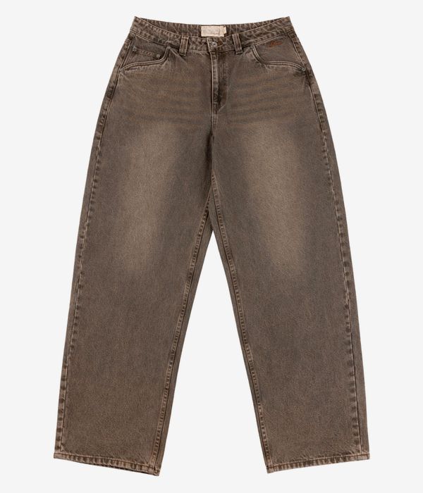 Dime Baggy Denim Jeans (sandblasted brown)