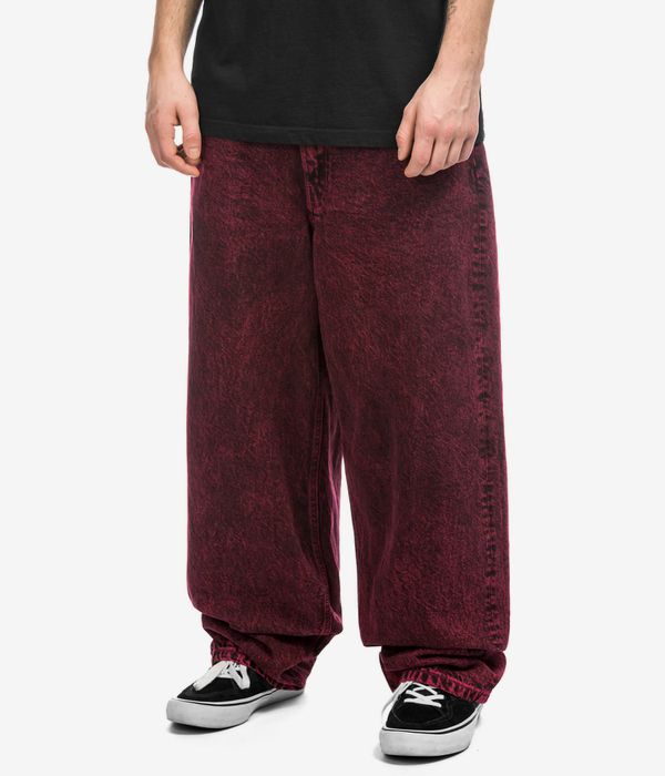 Vans Check 5 Baggy Acid Overdyed Jeans (racing red)