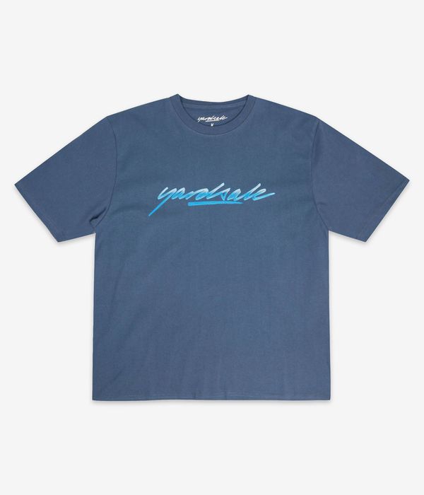 Yardsale Washed Script T-Shirt (blue)