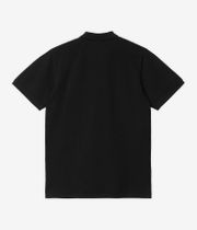 Carhartt WIP Script Garment Wash Polo (black white)
