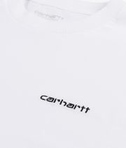 Carhartt WIP W' Script Embroidery Organic T-Shirty women (white black)