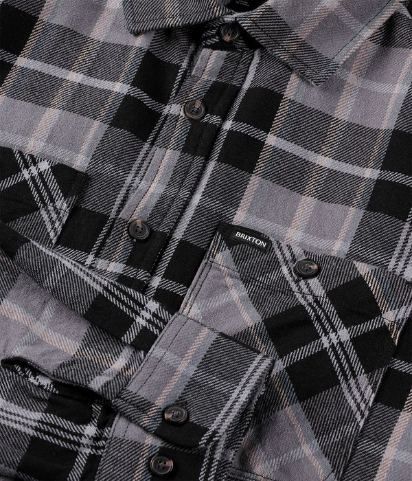 Brixton Vintage Wash Shirt (black charcoal beige slate)