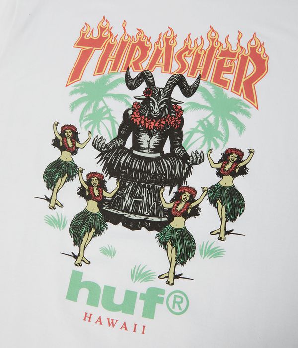 HUF x Thrasher Goat Luau T-Shirt (white)