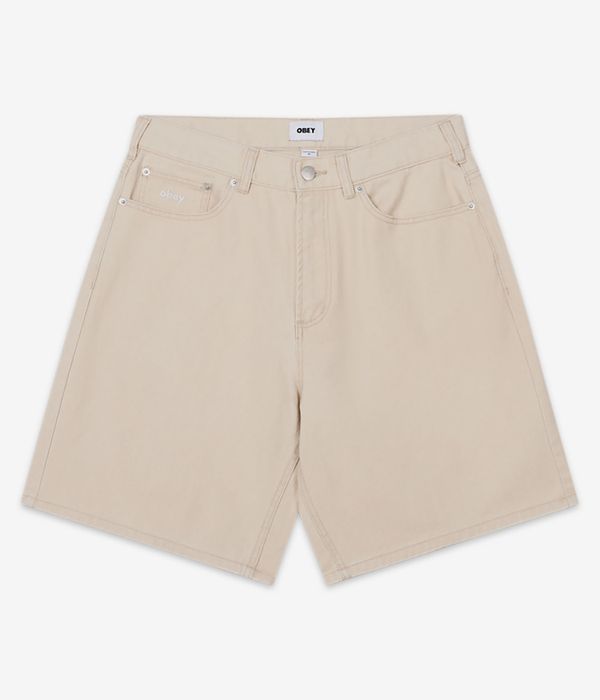 Obey Bigwig Denim Shorts (pelican faded wash)