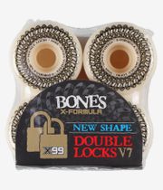 Bones X Formula Double Lock V7 Ruote (white) 56 mm 99A pacco da 4