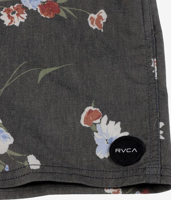 RVCA Barnes Elastic 17 Boardshorts (black floral print)