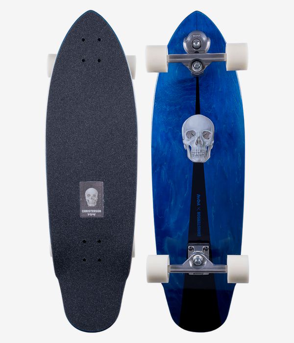 YOW x Christenson Lane Splitter 34" (86,4cm) Surfskate Cruiser (black blue)