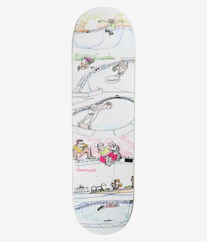 Krooked Gonz Skullride 8.75" Skateboard Deck (white)