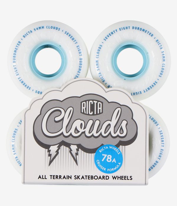 Ricta Clouds Ruote (white blue) 54mm 78A pacco da 4