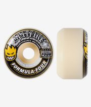 Spitfire Formula Four Conical Wheels (white yellow) 53 mm 99A 4 Pack