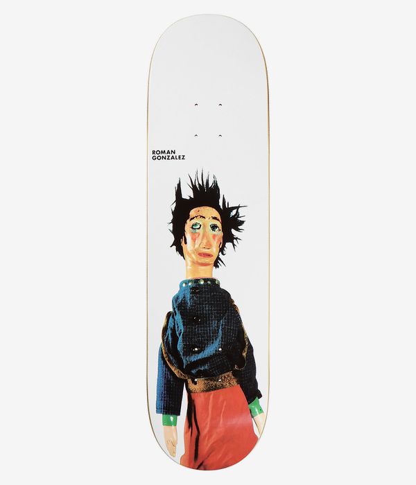 Polar Gonzalez Lorca 8.375" Skateboard Deck (white)
