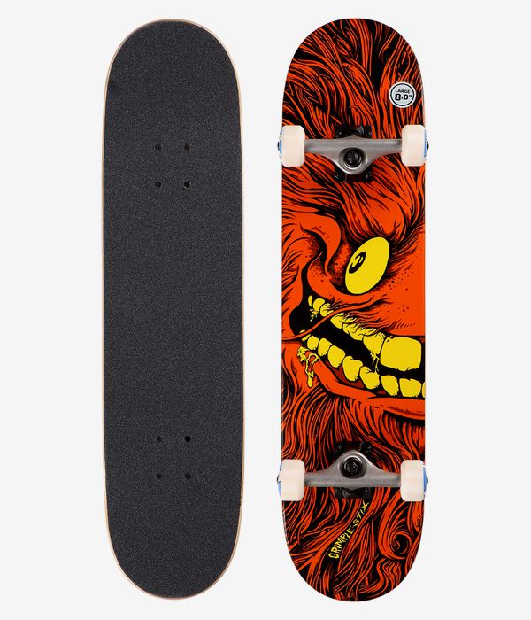 Anti Hero Grimple Full Face 8" Complete-Board (red)