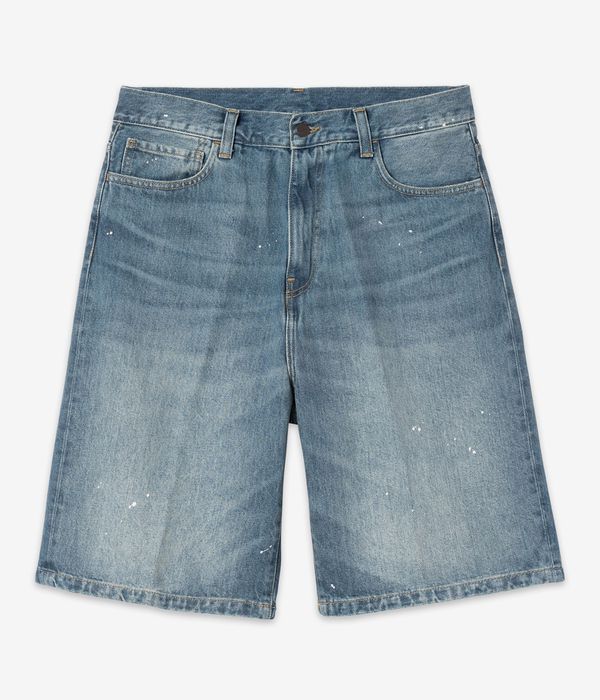 Carhartt WIP Landon Pantaloncini (blue destroy wash splatter)