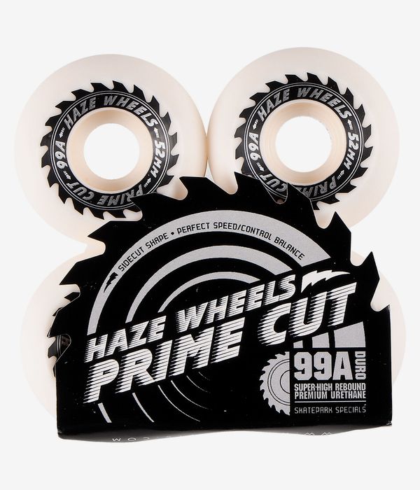 Haze Prime Cut Park Specials V5 Wheels (white) 52mm 99A 4 Pack