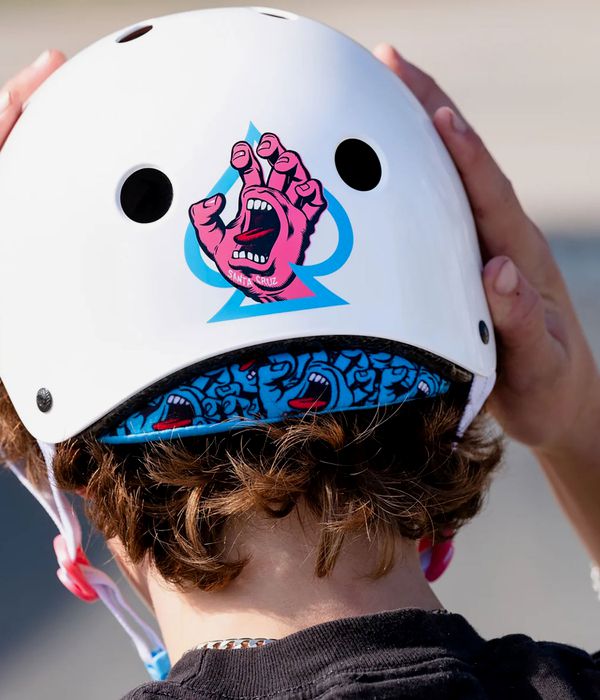 PRO-TEC x Santa Cruz Low Pro Helmet (gloss white)