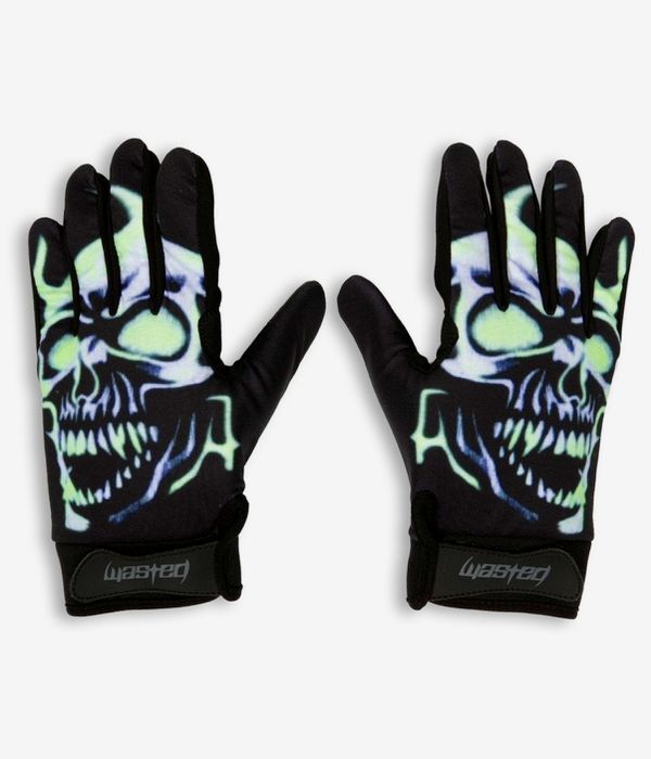 Wasted Paris Skull Gloves (black)