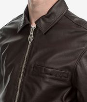 HAN KJØBENHAVN Leather Casual Jacket (dark brown)