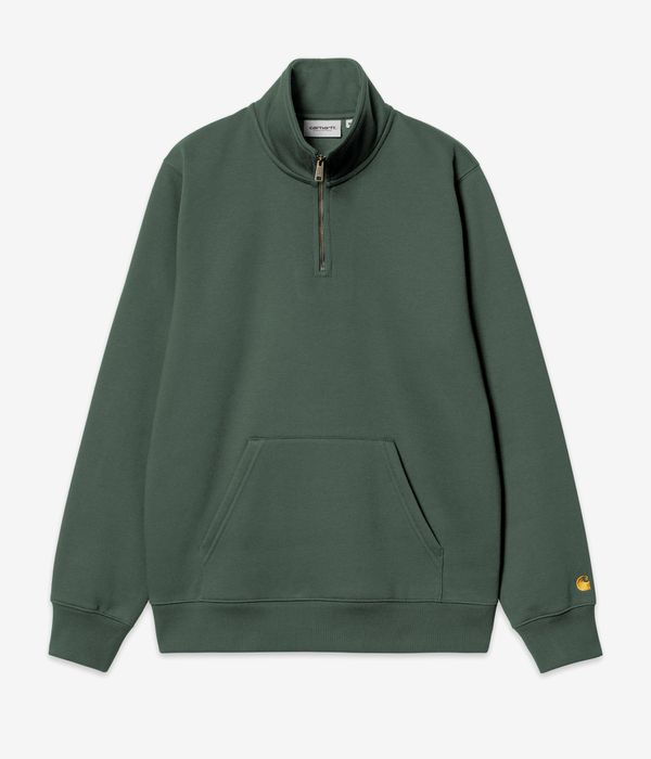 Carhartt WIP Chase Neck Zip Jersey (sycamore tree gold)