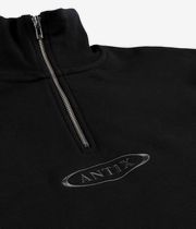 Antix Simplex Organic Half Zip Sweatshirt (black)