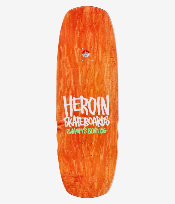 Heroin Skateboards Swampy Alligator Shovel 10.5" Tavola da skateboard (black green)