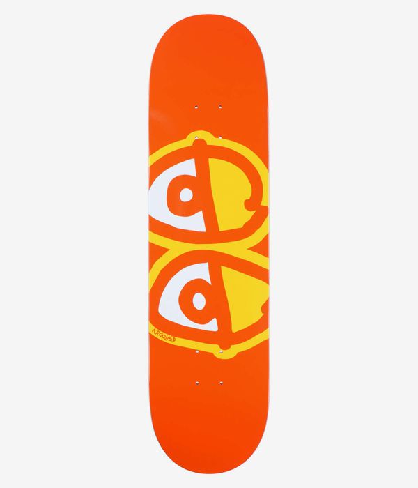 Krooked Team Eyes 8.25" Skateboard Deck (orange)