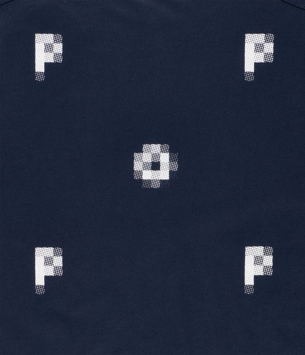 Pop Trading Company Pixel Logo T-Shirty (navy)