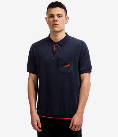 Nike Sb On Deck Terry Polo Shirt Midnight Navy Buy At Skatedeluxe