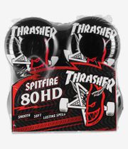 Spitfire x Thrasher Thrash & Burn Classic Full Roues (black) 56 mm 80A 4 Pack