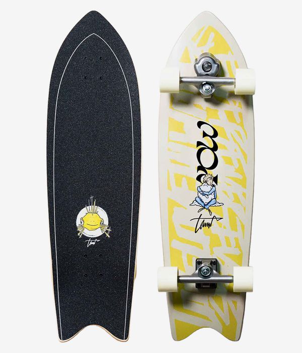 YOW Longfish Lenart 35.5" (90,2cm) Surfskate Cruiser (yellow)