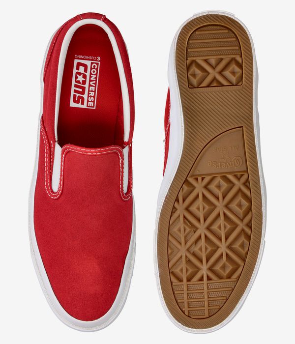 Converse CONS One Star CC Slip Pro Shoes (red white gum)