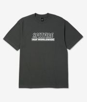 HUF x Spitfire Burn Heavyweight T-Shirt (washed black)
