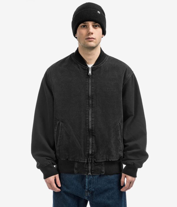 Carhartt WIP Paxon Bomber Organic Maitland Jacket (black black stone washed)