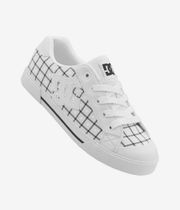 DC Chelsea Shoes women (white black plaid)