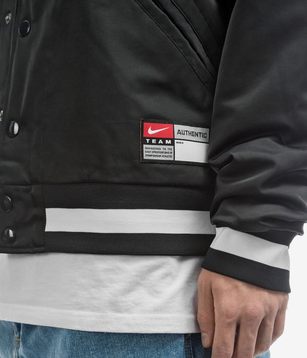 Nike SB X MLB Varsity Skate Jacket, black/black/white/white – Tiki