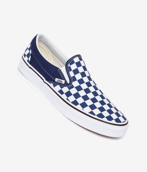 Vans Classic Slip-On Schoen (checkerboard blue white)