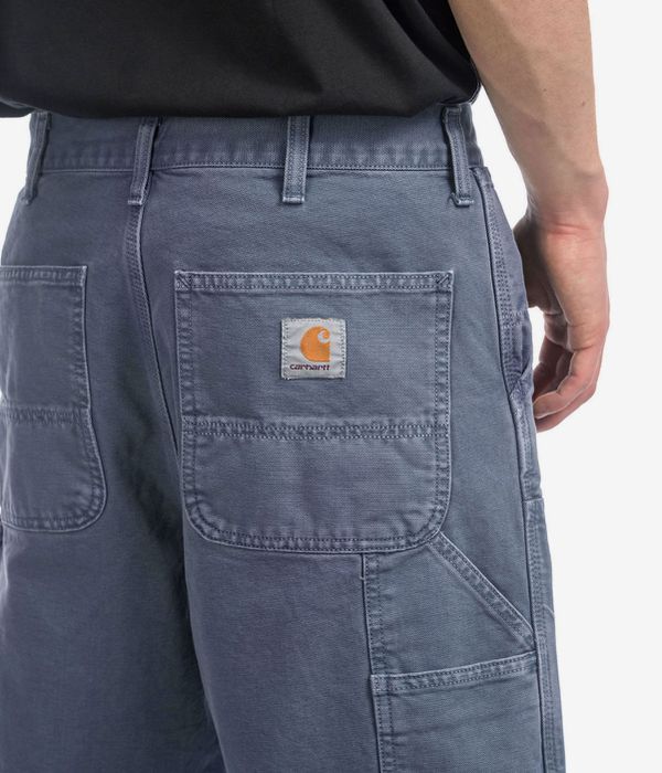 Shop Carhartt WIP Double Knee Organic Dearborn Pants (storm blue