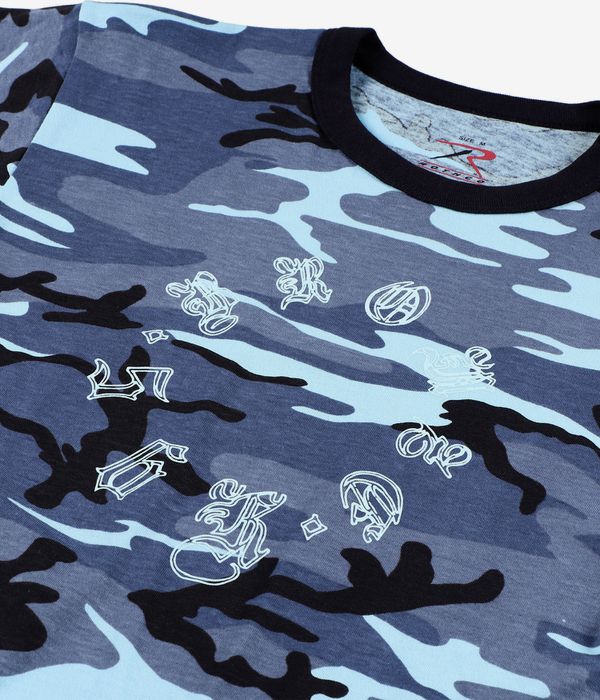 Bronze 56k Old E Spiral T-Shirty (blue camo)