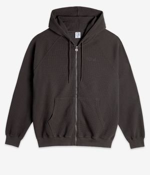 Polar Waffle Zip-Hoodie (dirty black)