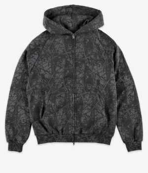 Butter Goods Woods Camo Zip-Hoodie (washed black)