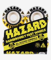 Madness Hazard Melt Down Radial Wielen (white yellow) 51mm 101A 4 Pack