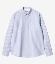 Carhartt WIP Dowlen Oxford Hemd (stripe bleach white)