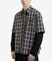 Wasted Paris Tartan Bones Camicia (black white)