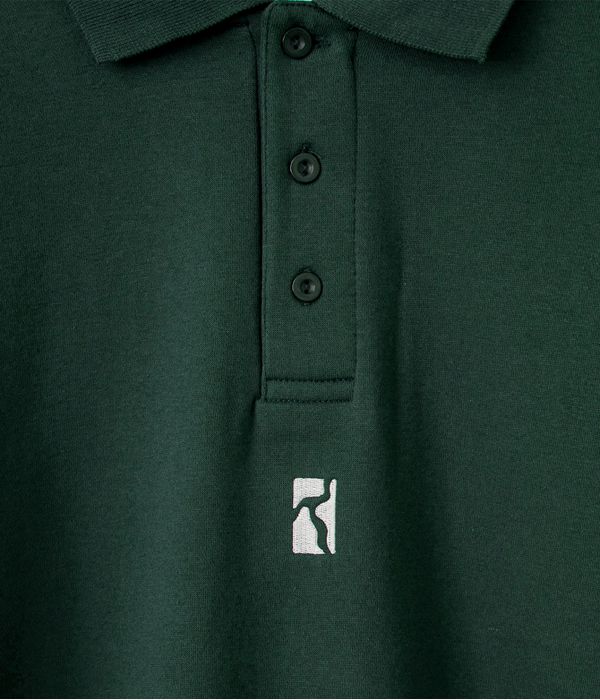 Poetic Collective Heavy Polo Sweatshirt (bottle green)