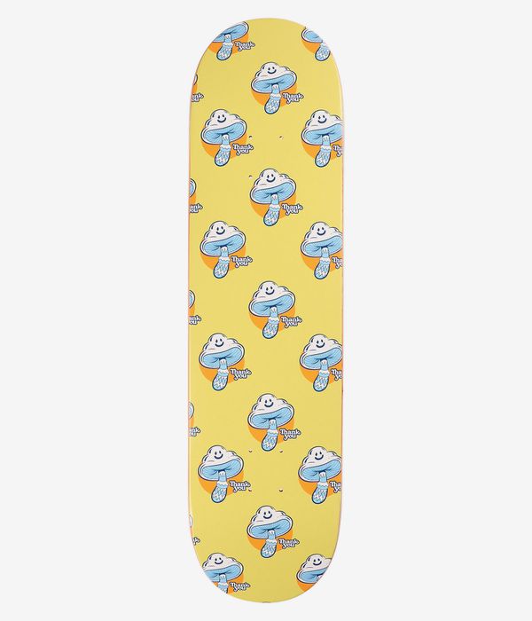 Thank You Shroom Cloud 8.25" Skateboard Deck (yellow)