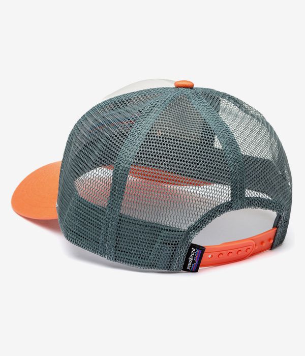 Patagonia P-6 Logo LoPro Trucker Cap (white peach sherbet)