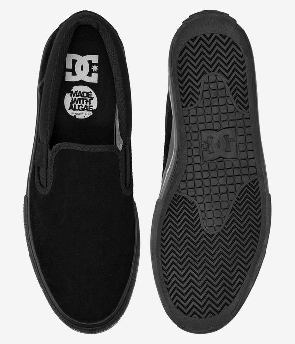 DC Manual Slip-On Schoen (black print)