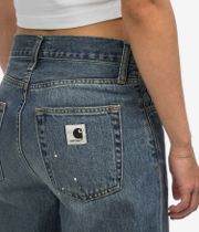 Carhartt WIP W' Arin Pant Organic Fairfield Jeans women (blue destroy wash splatter)