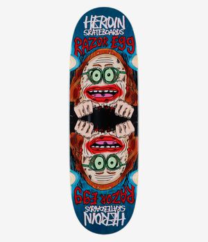 Heroin Skateboards Auntie Razoregg 9.75" Skateboard Deck (multi)
